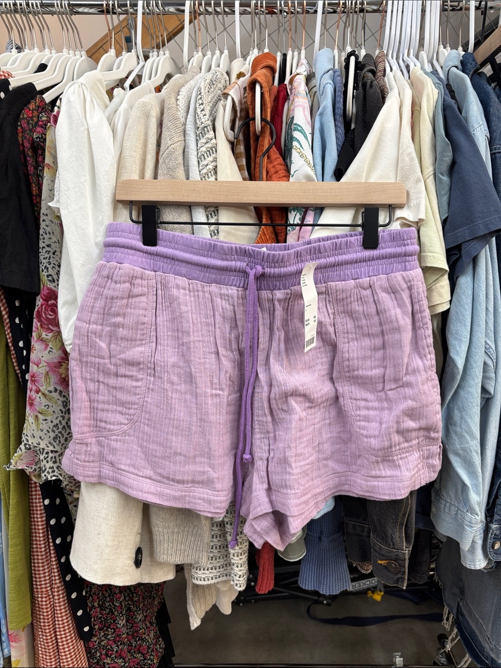 Urban Outfitters Lavender Gauze Drawstring Women's Shorts NWT